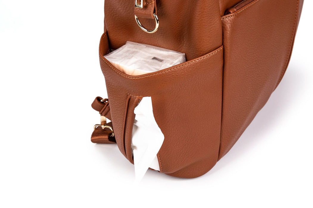 Vegan Leather Nappy Bag, Nappy Backpack TC587 | TOUCHANDCATCH NZ - Touch and Catch NZ