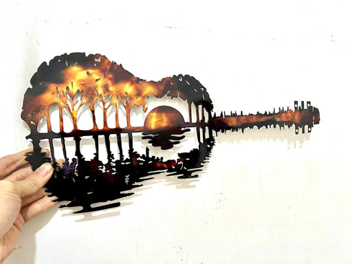 Home Decor, Metal Wall Art Guitar TCJT001 | TOUCHANDCATCH NZ - Touch and Catch NZ