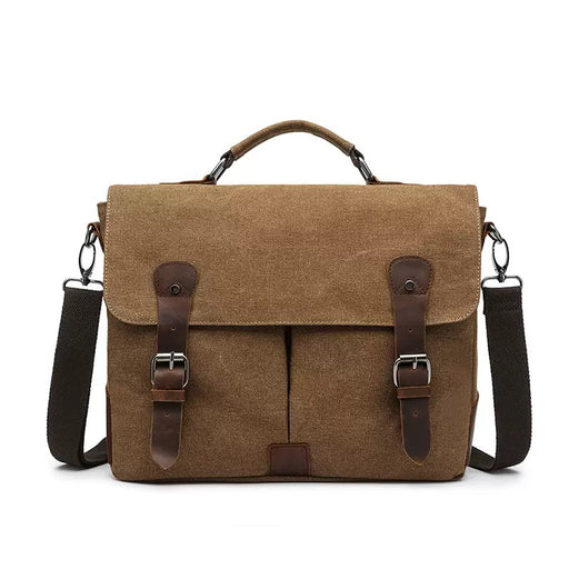 Men’s Washed Canvas Crossbody Bag, 13" Laptop Bag TC644
 | TOUCHANDCATCH NZ - Touch and Catch NZ
