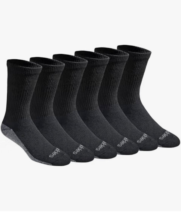 Dickies Dri-Tech Performance Work Crew Socks 5 Pack Black TC276 | TOUCHANDCATCH NZ