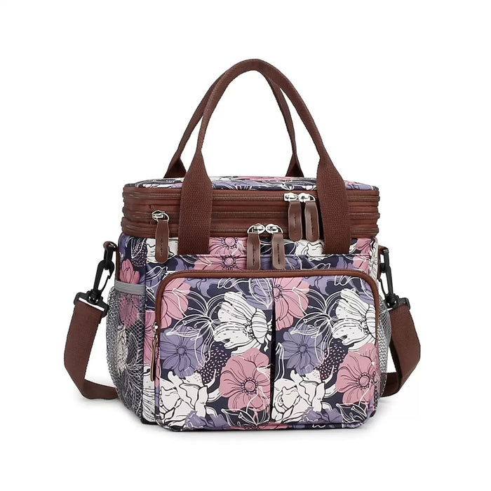 Extendable 2-Compartment Insulated Lunch Bag, Lunch Bag, Picnic Bag TC124| TOUCHANDCATCH NZ - Touch and Catch NZ