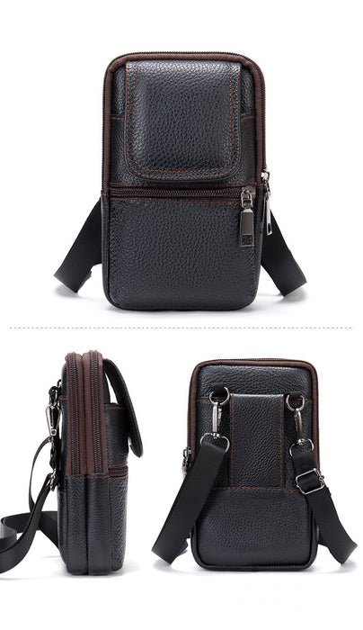 Men's Genuine Crossbody Bag, Waist Bag TC7488 | TOUCHANDCATCH NZ - Touch and Catch NZ