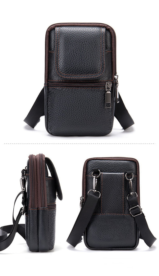 Men's Genuine Crossbody Bag, Waist Bag TC7488 | TOUCHANDCATCH NZ - Touch and Catch NZ