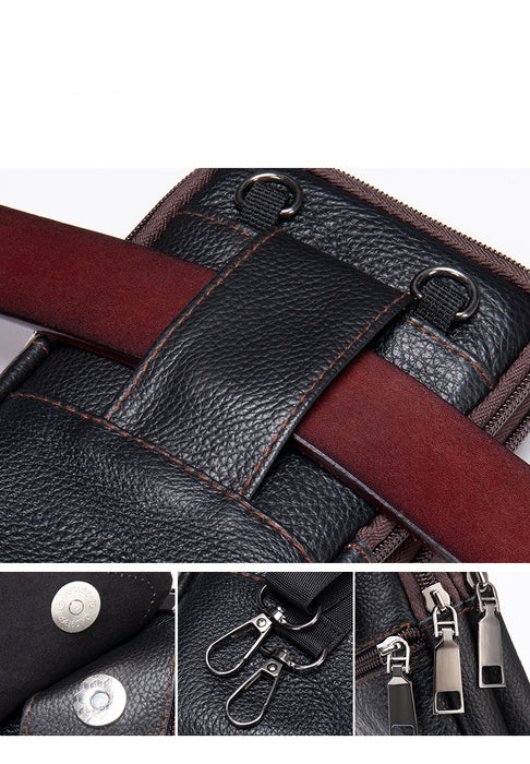 Men's Genuine Crossbody Bag, Waist Bag TC7488 | TOUCHANDCATCH NZ - Touch and Catch NZ