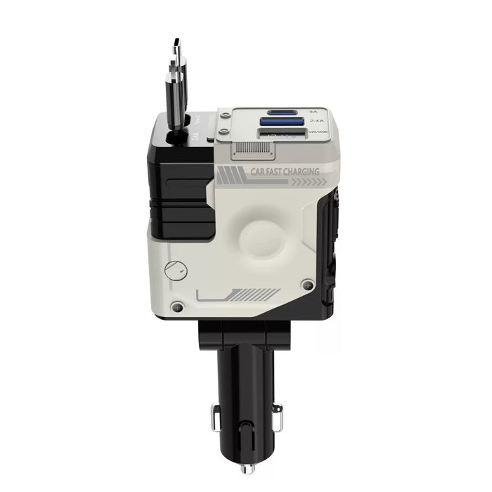 Car Charger On Cigarette Lighter Adapter With Twin Retractable Cables TCA1 | TOUCHANDCATCH NZ - Touch and Catch NZ