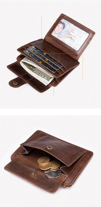 Genuine Leather Bi-Fold Wallet, Card Wallet TC3014 | TOUCHANDCATCH NZ - Touch and Catch NZ