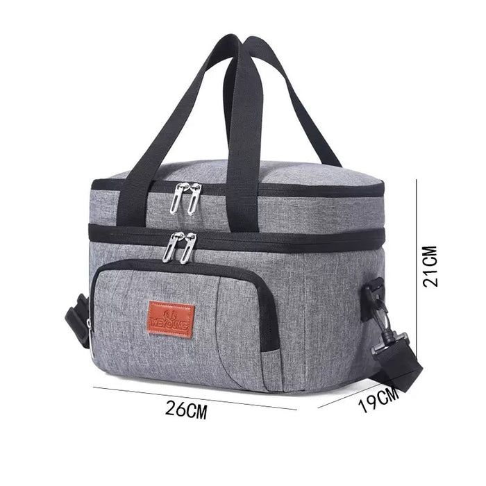 Insulated Lunch Bag 2-Compartment, Cooler Bag, Picnic Bag 10 Liter TC040| TOUCHANDCATCH NZ - Touch and Catch NZ