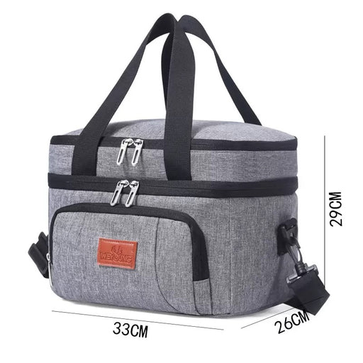 Insulated Lunch Bag 2-Compartment Cooler Picnic Bag 24 Litre TC141 TOUCHANDCATCH NZ - Touch and Catch NZ