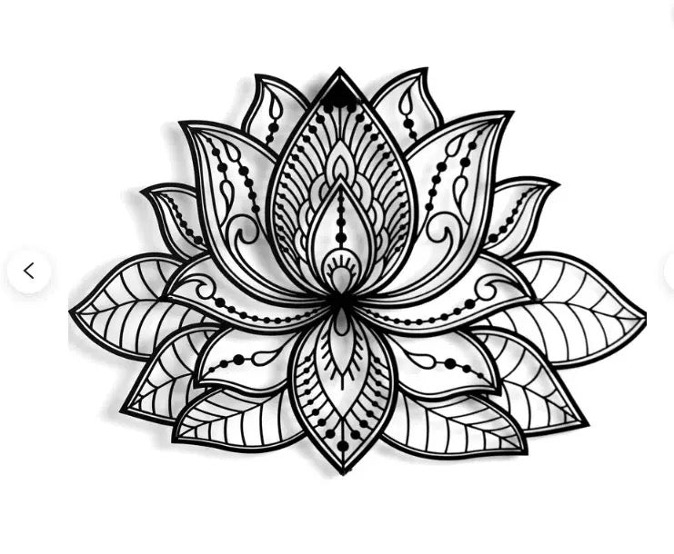 Home Decor, Metal Wall Art - Lotus flower TC9401 | TOUCHANDCATCH NZ - Touch and Catch NZ