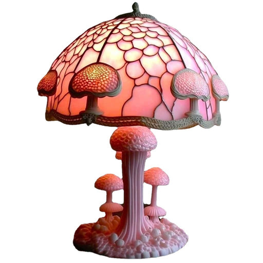 Stained Glass Plant Pink Lamp
 | TOUCHANDCATCH NZ - Touch and Catch NZ