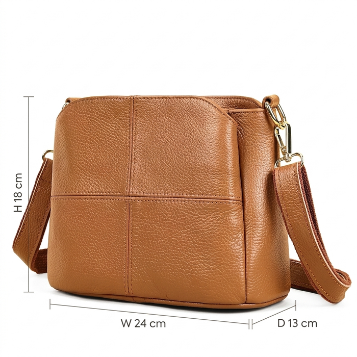 Women's Leather Crossbody Bag TC8363 - Genuine Leather by TOUCHANDCATCH NZ