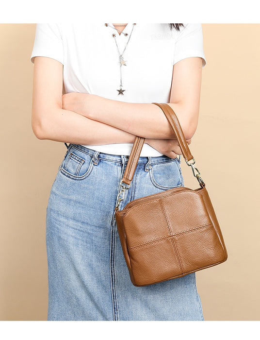 Women's Leather Crossbody Bag TC8363 - Genuine Leather by TOUCHANDCATCH NZ