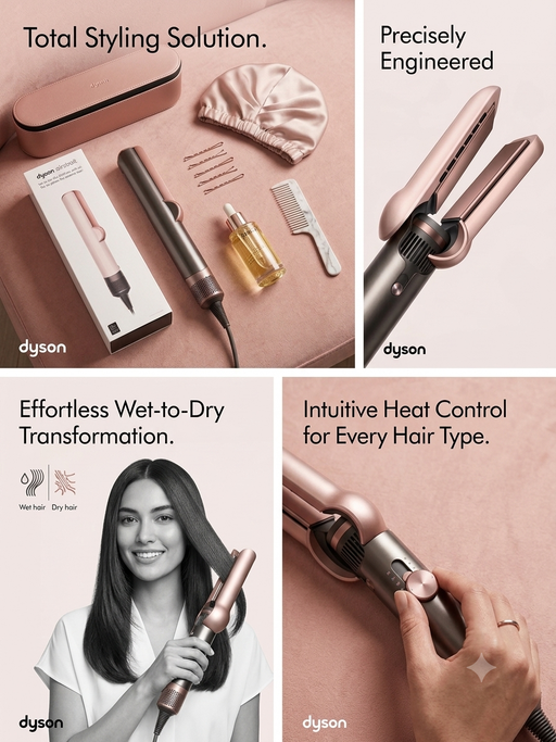 Dyson Airstrait Straightener Ceramic Pink Rose Gold with Box - Touch & Catch NZ