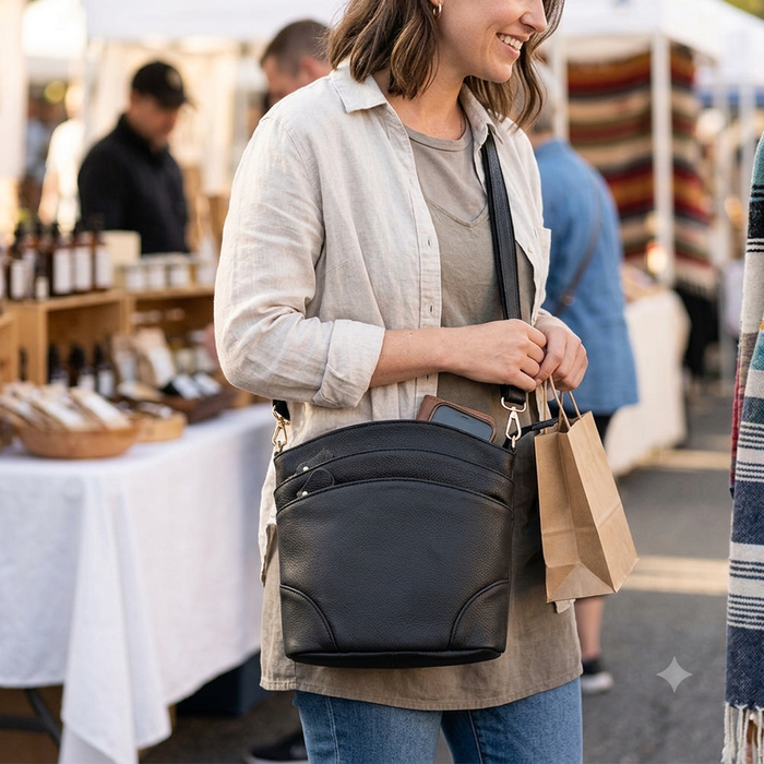 Women's Leather Crossbody Bag TC1363 | Stylish Handbag by TOUCHANDCATCH NZ