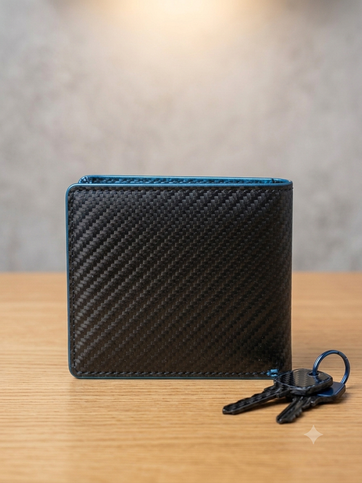 Men's RFID Carbon Fiber Bi-fold Wallet TC321 | TOUCHANDCATCH NZ