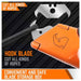 Auto-Loading Squeeze Utility Knife SDY-97530 | Dual-Ended Retractable Box Cutter, Razor + Hook Blade