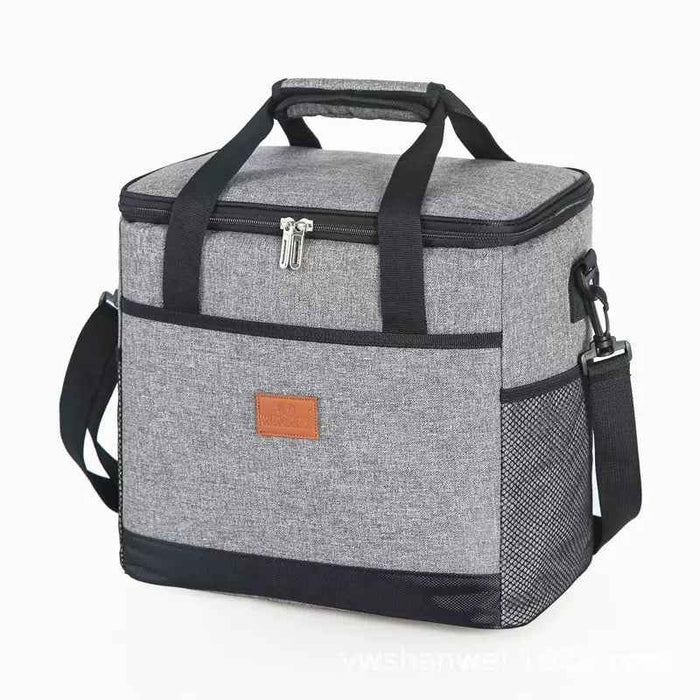 Insulated Cooler Bag 15L TC8025 | Leak-Proof Lunch, Picnic & Delivery Bag — Wine Red or Grey