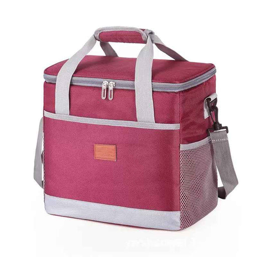 Insulated Cooler Bag 15L TC8025 | Leak-Proof Lunch, Picnic & Delivery Bag — Wine Red or Grey