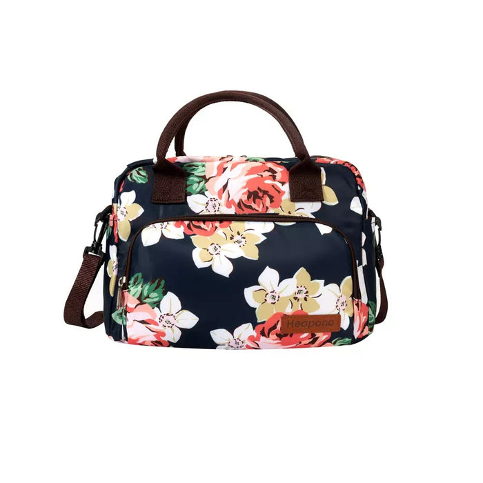 Insulated Floral Lunch Bag - Stylish Picnic Bag 11 Liter TC1433 | TOUCHANDCATCH NZ