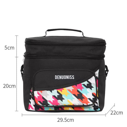Insulated Extendable 2-Compartment Lunch Bag, Cooler Bag, Picnic Bag TC190 | TOUCHANDCATCH NZ - Touch and Catch NZ
