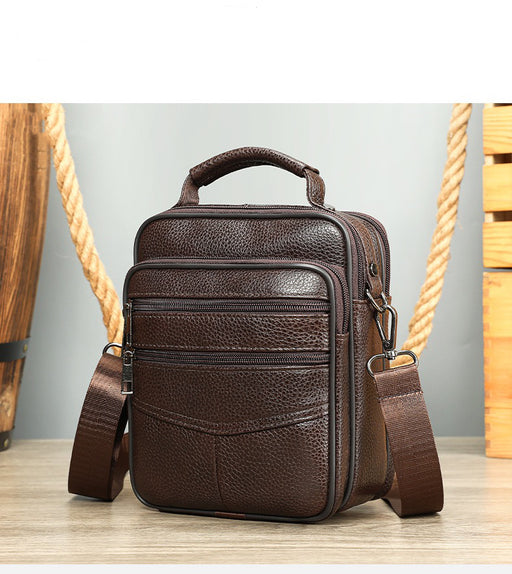 Men's Genuine Leather Crossbody Bag, Men’s Satchel  TC4242 | TOUCHANDCATCH NZ - Touch and Catch NZ