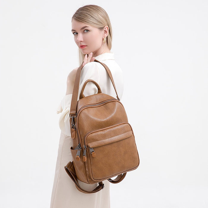 Women's Vegan Leather Backpack 809 | TOUCHANDCATCH NZ - Touch and Catch NZ