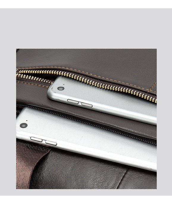 Genuine Leather Crossbody Bag, Laptop Bag 009 | TOUCHANDCATCH NZ