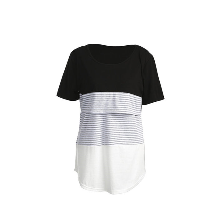 Maternity Breastfeeding Top Short 613S | TOUCHANDCATCH NZ - Touch and Catch NZ