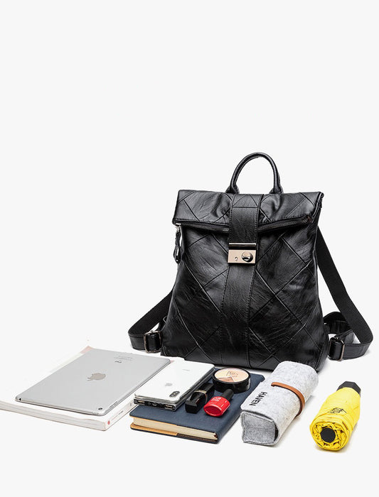 Women's Vegan Leather Backpack TC6601 | TOUCHANDCATCH NZ