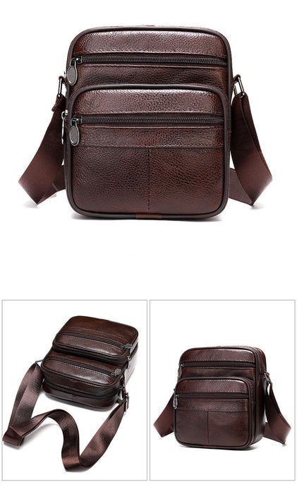 Men's Genuine Leather Crossbody Bag, Satchel TC55 | TOUCHANDCATCH NZ