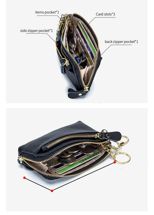 Women's Genuine Leather Card Wallet, Genuine Leather Coin Wallet  TC30 | TOUCHANDCATCH NZ - Touch and Catch NZ