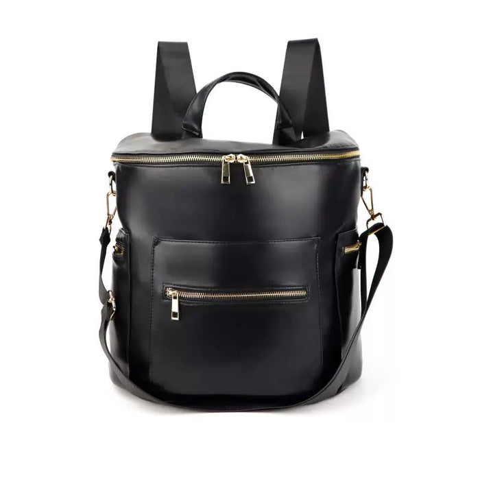 Vegan Leather Nappy Bag, Nappy Backpack TC589| TOUCHANDCATCH NZ - Touch and Catch NZ