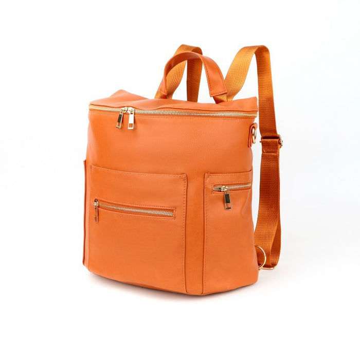 Vegan Leather Nappy Bag, Nappy Backpack TC589| TOUCHANDCATCH NZ - Touch and Catch NZ