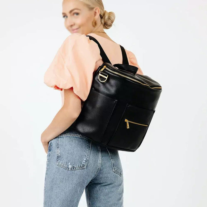 Vegan Leather Nappy Bag, Nappy Backpack TC589| TOUCHANDCATCH NZ - Touch and Catch NZ