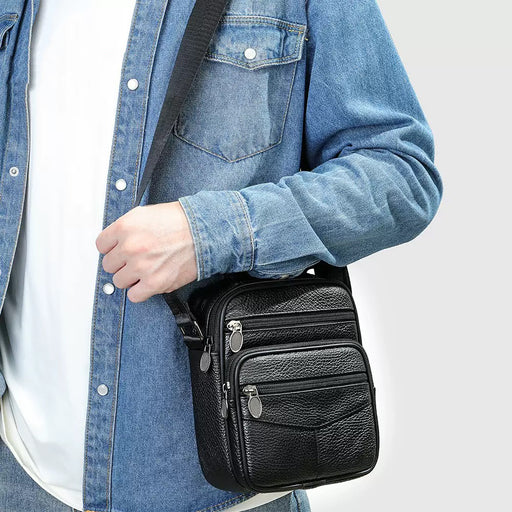 Men's Genuine Leather Crossbody Bag, Satchel TC55 | TOUCHANDCATCH NZ - Touch and Catch NZ