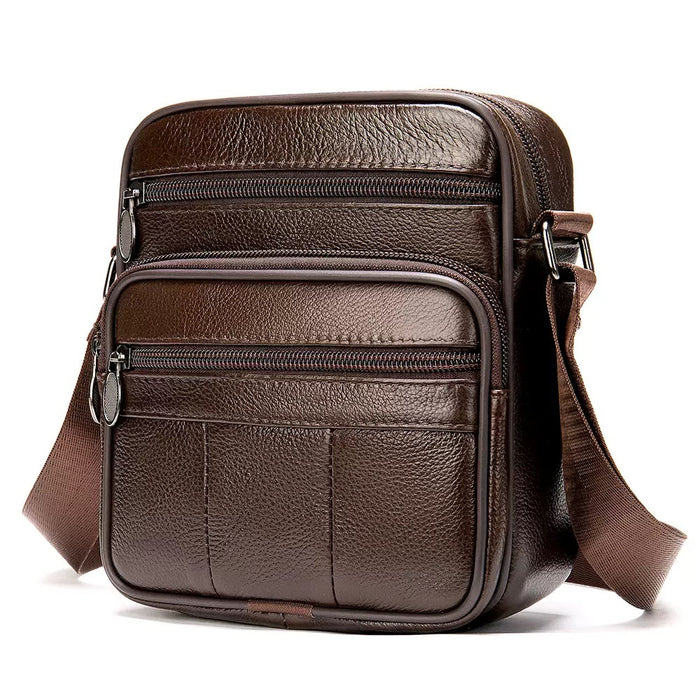 Men's Genuine Leather Crossbody Bag, Men’s Satchel TC608 | TOUCHANDCATCH NZ - Touch and Catch NZ