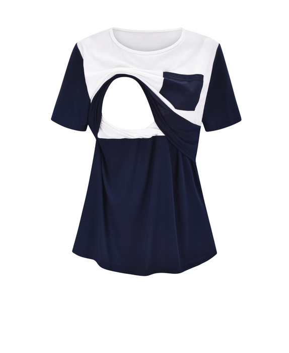 Maternity Breastfeeding Top short| TOUCHANDCATCH NZ