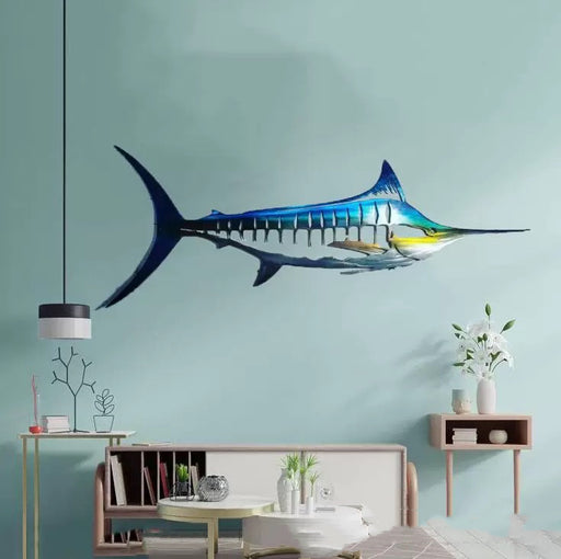 Home Decor, Metal Wall Art Blue Marlin Fish TCHHL| TOUCHANDCATCH NZ - Touch and Catch NZ