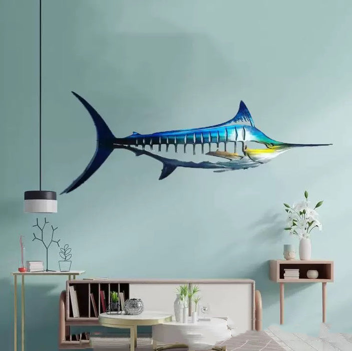 Home Decor, Metal Wall Art Blue Marlin Fish TCHHL| TOUCHANDCATCH NZ - Touch and Catch NZ