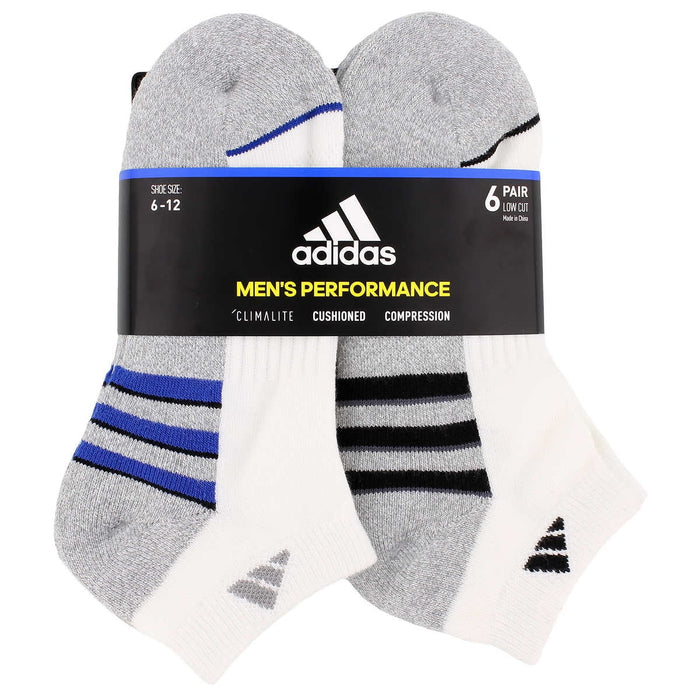 ADIDAS MEN’S PERFORMANCE CLIMACOOL CUSHIONED LOW CUT SOCKS 6 PAIRS SIZE 6-12 TCA985 | TOUCHANDCATCH NZ - Touch and Catch NZ