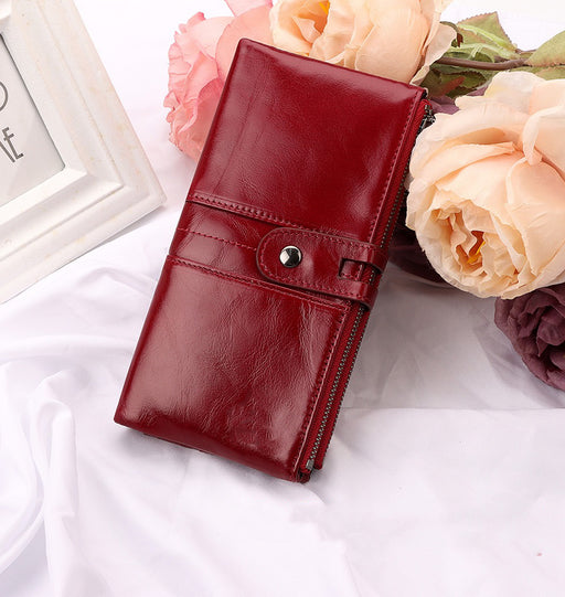 Women's Genuine Leather Purse TC8033 | TOUCHANDCATCH NZ - Touch and Catch NZ