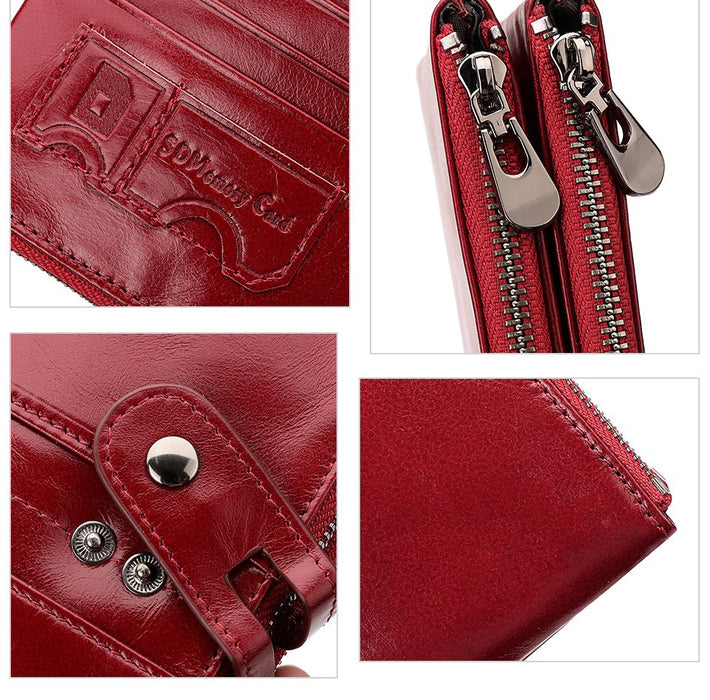 Women's Genuine Leather Purse TC8033 | TOUCHANDCATCH NZ - Touch and Catch NZ