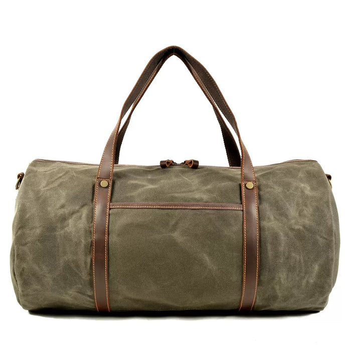 Waxed Canvas Travel Bag, Gym Bag TC6824 | TOUCHANDCATCH NZ - Touch and Catch NZ