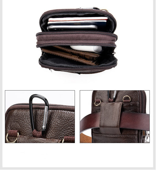 Genuine Leather Waist Bag, Crossbody Bag TC8496 | TOUCHANDCATCH NZ - Touch and Catch NZ