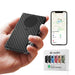 Smart Anti-Lost RFID Card Wallet with Find My | Slim Aluminium Minimalist Wallet, Built-in Tracker & Money Clip