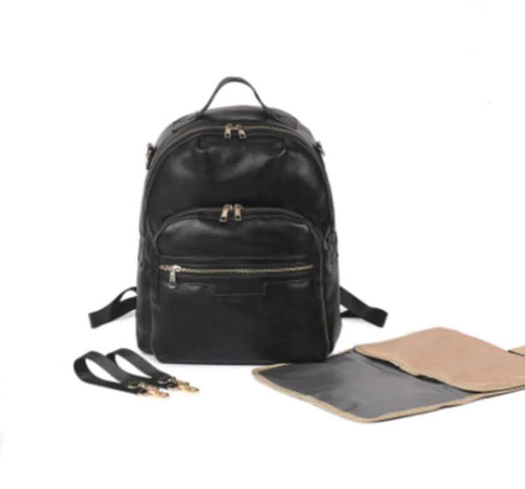 Vegan Leather Nappy Bag, Nappy Backpack TC011 | TOUCHANDCATCH NZ - Touch and Catch NZ