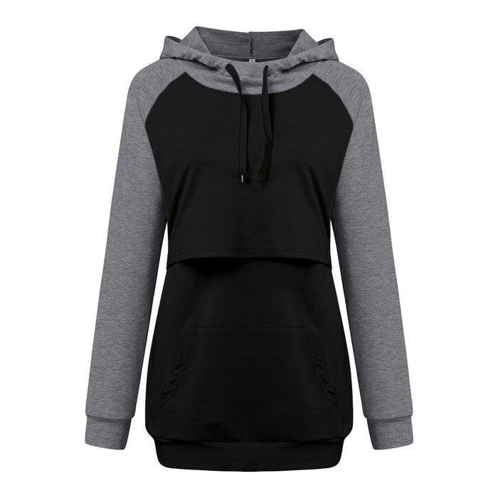 Maternity Breastfeeding Hoodie 9060 | TOUCHANDCATCH NZ - Touch and Catch NZ