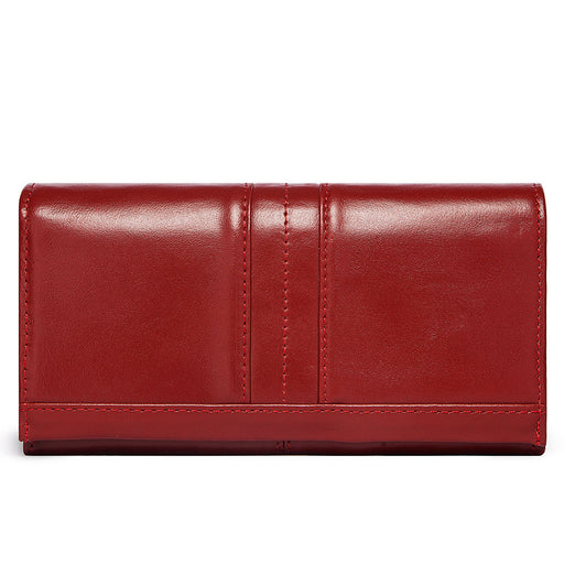 Women's Genuine Leather Bifold Purse 964 | TOUCHANDCATCH NZ - Touch and Catch NZ