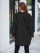 Women’s Long Sleeve Oversize Shirt Black | TOUCHANDCATCH NZ - Touch and Catch NZ