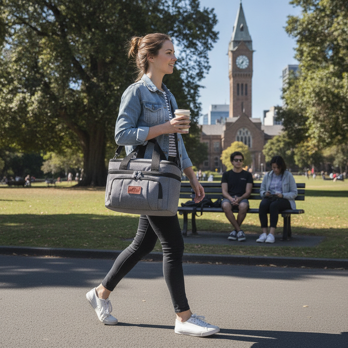 Insulated Lunch Bag 2-Compartment, Cooler Bag, Picnic Bag 10 Liter TC1040| TOUCHANDCATCH NZ